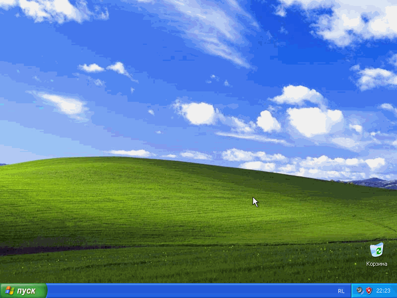 Установка Windows XP с флешки завершена